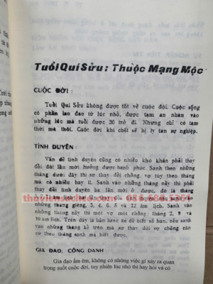 Tử Vi Trọn Đời (Nam Mạng – Nữ Mạng)