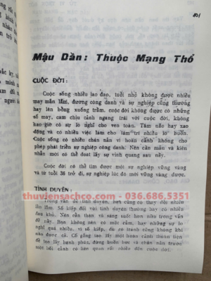 Tử Vi Trọn Đời (Nam Mạng – Nữ Mạng)